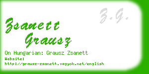 zsanett grausz business card